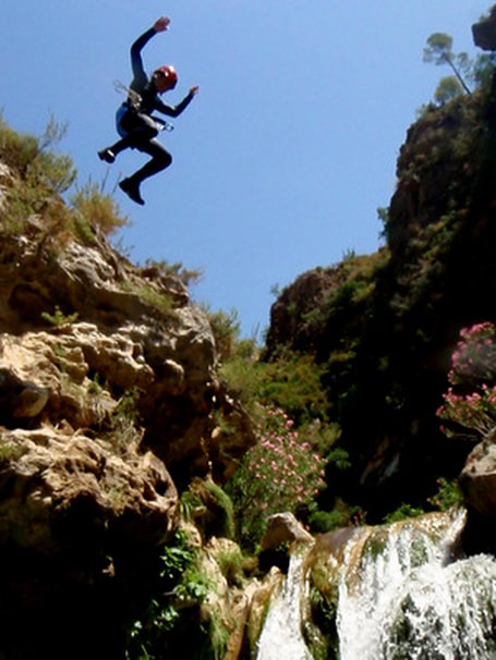 Canyoning Granada, Rio Verde, Canyoning Marbella on the Costa del Sol, Spain, Spanish canyoning avtivities.
